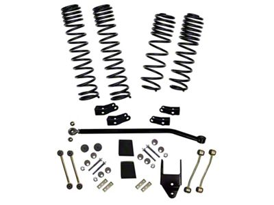 SkyJacker 3.50-Inch Dual Rate Long Travel Suspension Lift Kit with Shock Extensions (21-25 Jeep Wrangler JL Rubicon 392)