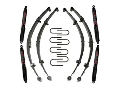 SkyJacker 3.50 to 4-Inch Suspension Lift Kit with Black MAX Shocks (76-86 Jeep CJ5 & CJ7)