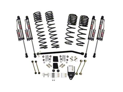 SkyJacker 4-Inch Dual Rate Long Travel Suspension Lift Kit with ADX 2.0 Remote Reservoir Shocks (18-25 2.0L or 3.6L Jeep Wrangler JL 4-Door Rubicon)