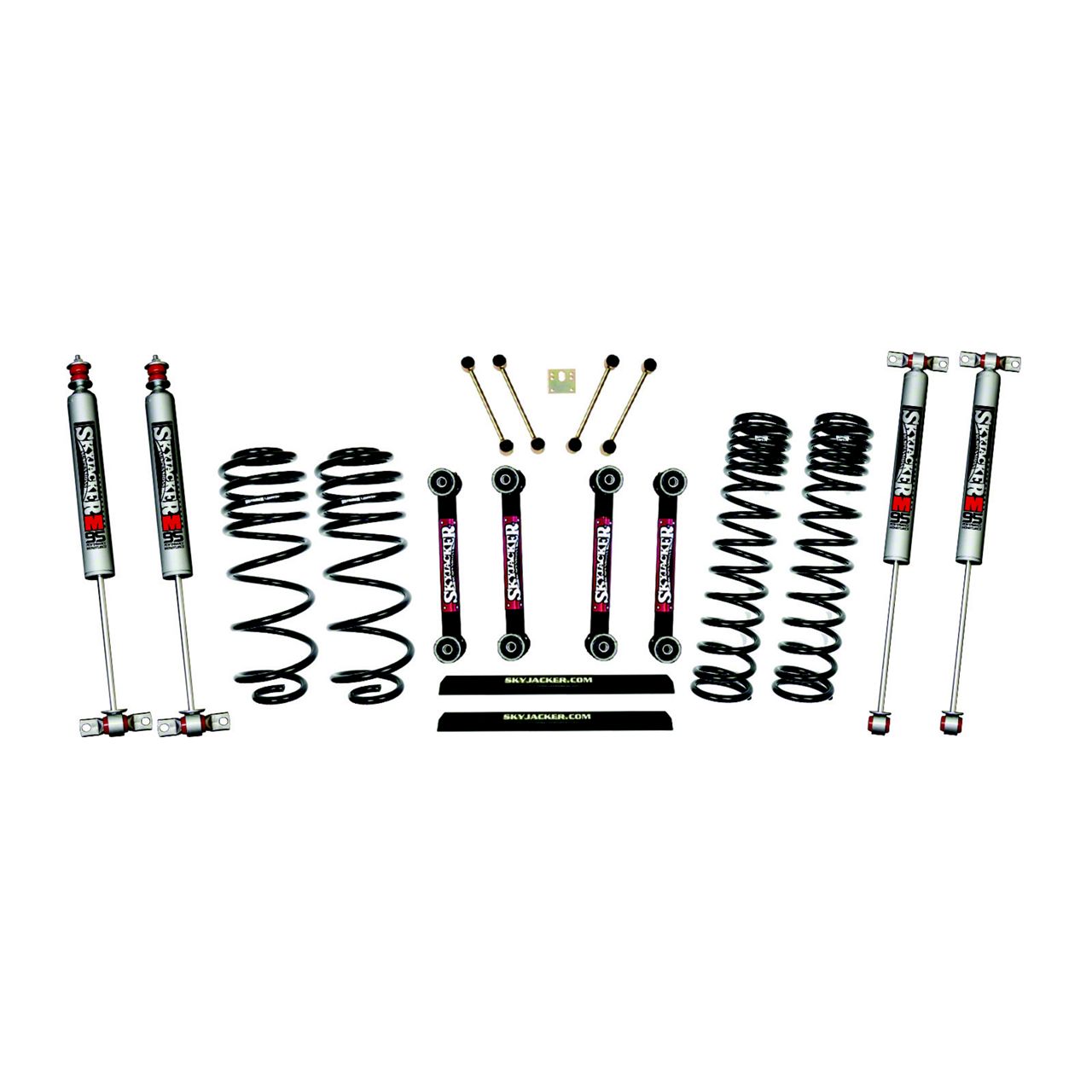 SkyJacker Jeep Wrangler 4Inch Dual Rate Long Travel Suspension Lift Kit with M95 Performance