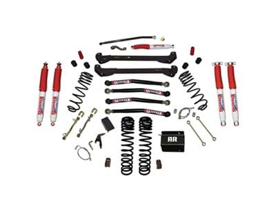 SkyJacker 4-Inch Dual Rate Long Travel Suspension Lift Kit with Hydro Shocks (97-06 Jeep Wrangler TJ)