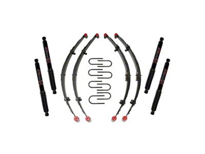 SkyJacker 4-Inch Sport Suspension Lift Kit with Black MAX Shocks (76-86 Jeep CJ5 & CJ7)