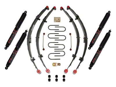 SkyJacker 4-Inch Sport Suspension Lift Kit with Black MAX Shocks (87-95 Jeep Wrangler YJ)