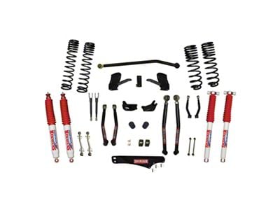 SkyJacker 5-Inch Dual Rate Long Travel Suspension Lift Kit with Nitro Shocks (07-18 Jeep Wrangler JK 2-Door)
