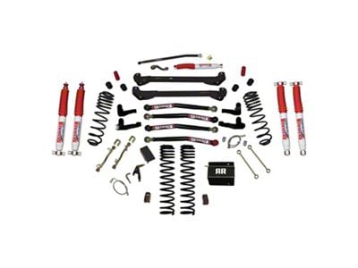 SkyJacker 6-Inch Dual Rate Long Travel Suspension Lift Kit with Lower Links and Nitro Shocks (97-06 Jeep Wrangler TJ)