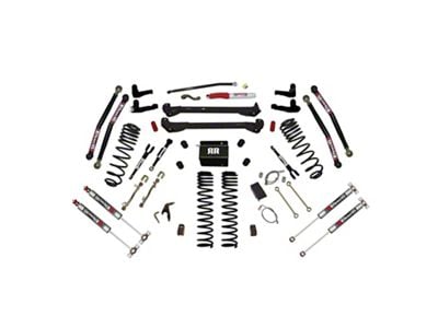 SkyJacker 6-Inch Dual Rate Long Travel Suspension Lift Kit with Upper and Lower Links and M95 Performance Shocks (97-06 Jeep Wrangler TJ)