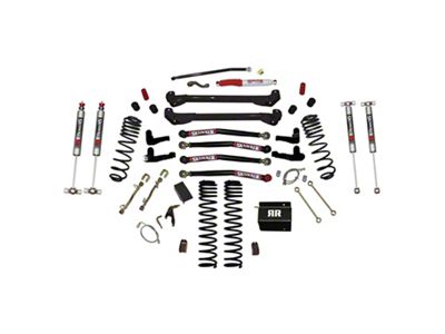 SkyJacker 6-Inch Rock Ready Series 1 Dual Rate Long Travel Long Arm Suspension Lift Kit with M95 Performance Shocks (97-06 Jeep Wrangler TJ)