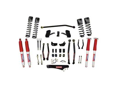 SkyJacker 6-Inch Dual Rate Long Travel Long Arm Suspension Lift Kit with Nitro Shocks (07-18 Jeep Wrangler JK 4-Door)
