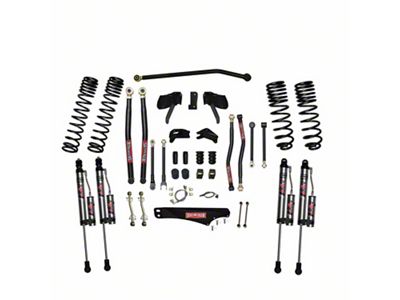 SkyJacker 7-Inch Dual Rate Long Travel Long Arm Suspension Lift Kit ADX 2.0 Remote Reservoir Shocks (07-18 Jeep Wrangler JK 2-Door)