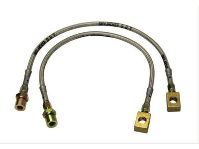 SkyJacker Front Stainless Steel Brake Lines for 0 to 2.50-Inch Lift (77-81 Jeep C75 & CJ7)