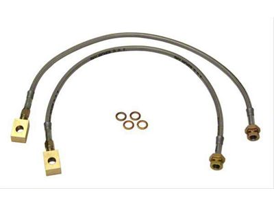SkyJacker Front Stainless Steel Brake Lines for 2.50 to 5-Inch Lift (82-86 Jeep CJ5 & CJ7)
