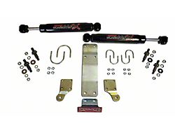 SkyJacker Standard Clearance Black Max Dual Steering Stabilizer Kit for 1.75-Inch OD Tie Rod Tube (07-18 Jeep Wrangler JK)