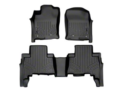 SmartLiner Smart Coverage Custom Fit Front and Rear Floor Liners; Black (13-24 4Runner)