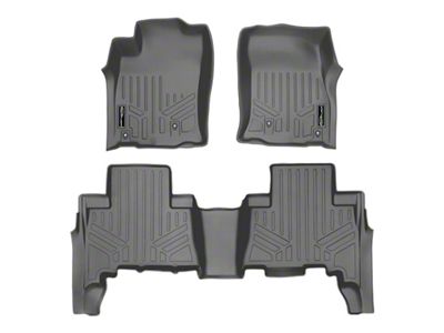 SmartLiner Smart Coverage Custom Fit Front and Rear Floor Liners; Gray (10-12 4Runner)