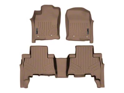 SmartLiner Smart Coverage Custom Fit Front and Rear Floor Liners; Tan (13-24 4Runner)