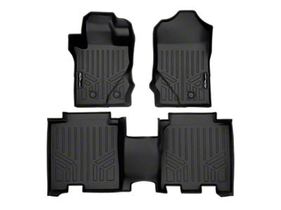 SmartLiner Smart Coverage Custom Fit Front and Rear Floor Liners; Black (21-25 Bronco 4-Door)