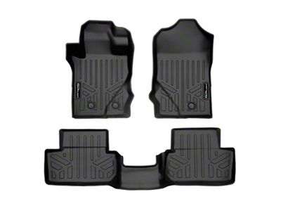SmartLiner Smart Coverage Custom Fit Front and Rear Floor Liners; Black (21-25 Bronco 2-Door)