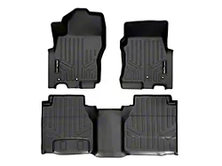SmartLiner Smart Coverage Custom Fit Front and Rear Floor Liners; Black (22-26 Frontier King Cab)
