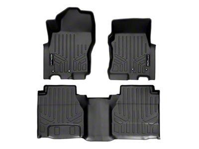 SmartLiner Smart Coverage Custom Fit Front and Rear Floor Liners; Black (22-26 Frontier King Cab)