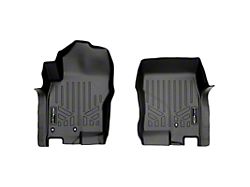 SmartLiner Smart Coverage Custom Fit Front Floor Liner; Black (08-21 Frontier w/o Vinyl Flooring)