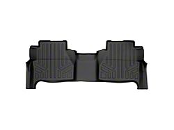 SmartLiner Smart Coverage Custom Fit Rear Floor Liner; Black (22-26 Frontier Crew Cab w/ Under Rear Seat Storage)