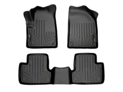 SmartLiner Smart Coverage Custom Fit Front and Rear Floor Liners; Black (14-23 Jeep Cherokee XL)