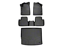 SmartLiner Smart Coverage Custom Fit Front, Rear Floor and Cargo Liners; Black (14-23 Jeep Cherokee XL)