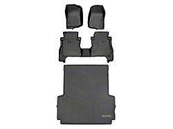 SmartLiner Smart Coverage Custom Fit Front, Rear Floor and Bed Mat Liners; Black (20-25 Jeep Gladiator JT)