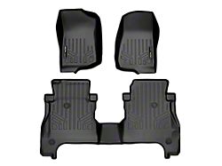 SmartLiner Smart Coverage Custom Fit Front and Rear Floor Liners; Black (20-25 Jeep Gladiator JT)