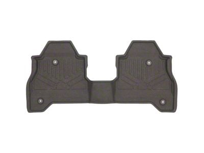 SmartLiner Smart Coverage Custom Fit Rubber Rear Floor Liners; Black (20-25 Jeep Gladiator JT w/ Lockable Rear Underseat Storage)