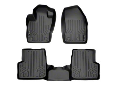 SmartLiner Smart Coverage Custom Fit Front and Rear Floor Liners; Black (15-23 Jeep Renegade BU)