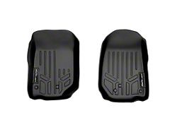 SmartLiner Smart Coverage Custom Fit Front Floor Liners; Black (07-13 Jeep Wrangler JK)