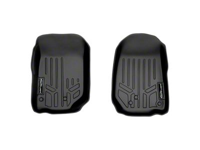 SmartLiner Smart Coverage Custom Fit Front Floor Liners; Black (07-13 Jeep Wrangler JK)