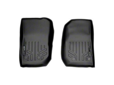 SmartLiner Smart Coverage Custom Fit Front Floor Liners; Black (14-18 Jeep Wrangler JK)