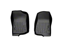 SmartLiner Smart Coverage Custom Fit Front Floor Liners; Black (18-26 Jeep Wrangler JL)