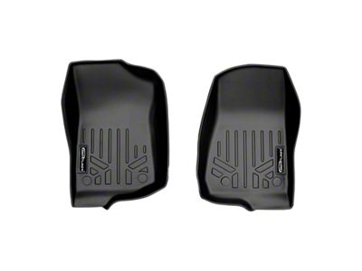 SmartLiner Smart Coverage Custom Fit Front Floor Liners; Black (18-25 Jeep Wrangler JL)