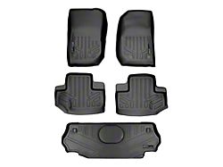SmartLiner Smart Coverage Custom Fit Front, Rear Floor and Cargo Liners; Black (14-18 Jeep Wrangler JK 2-Door)