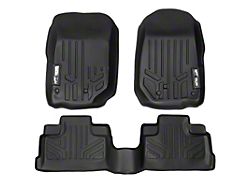 SmartLiner Smart Coverage Custom Fit Front and Rear Floor Liners; Black (07-13 Jeep Wrangler JK 4-Door)