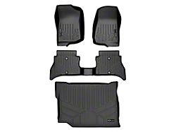 SmartLiner Smart Coverage Custom Fit Front, Rear Floor and Cargo Liners; Black (21-25 Jeep Wrangler JL 4xe w/o Trail Rail System)