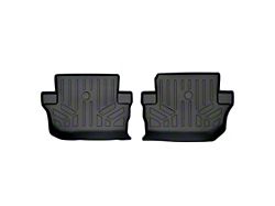 SmartLiner Smart Coverage Custom Fit Rear Floor Liners; Black (18-25 Jeep Wrangler JL 2-Door)