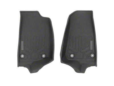 SmartLiner Smart Coverage Custom Fit Rubber Front Floor Liners; Black (18-25 Jeep Wrangler JL)