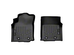 SmartLiner Smart Coverage Custom Fit Front Floor Liner; Black (18-23 Tacoma w/ Manual Transmission & w/o Vinyl Flooring)