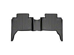 SmartLiner Smart Coverage Custom Fit Rear Floor Liner; Black (16-23 Tacoma Double Cab w/o Utility Package & Vinyl Flooring)