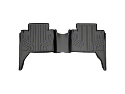 SmartLiner Smart Coverage Custom Fit Rear Floor Liner; Black (16-23 Tacoma Double Cab w/o Utility Package & Vinyl Flooring)