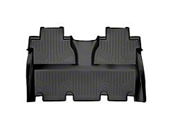 SmartLiner Smart Coverage Custom Fit Rear Floor Liner; Full Floor Coverage; Black (14-21 Tundra CrewMax w/ Front Bucket Seats & w/o Vinyl Flooring)