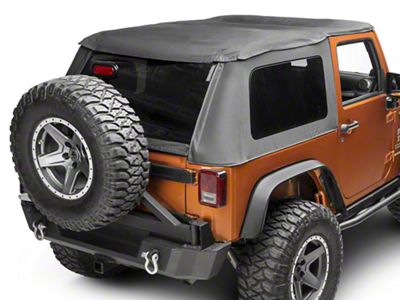 Smittybilt Bowless Combo Soft Top with Tinted Windows (10-18 Jeep Wrangler JK 2-Door)