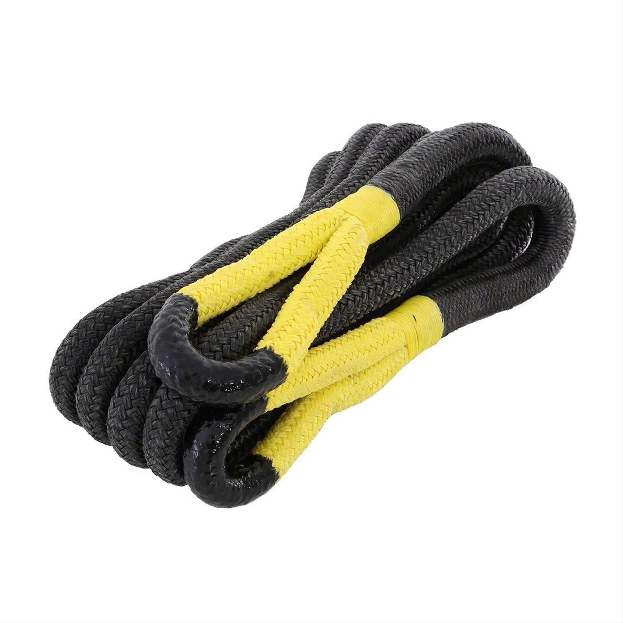 Smittybilt CC121 Kinetic Recovery Rope – 1" X 30', 30,000 Lbs Breaking Strength, Black Nylon