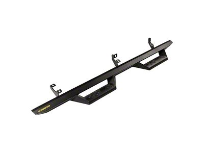 Smittybilt Angular Drop Side Step Bars; Textured Black (21-25 Bronco 4-Door)