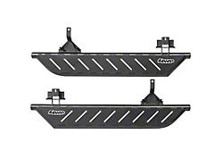Smittybilt Apollo Rock Sliders with Steps; Textured Black (21-25 Bronco 2-Door)