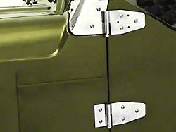 Smittybilt Half and Full Door Hinges; Stainless Steel (87-06 Jeep Wrangler YJ & TJ)